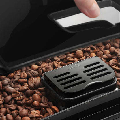 Cafetera superautomática espresso con boquilla de leche, 2 recetas one-touch, 1450W, negro